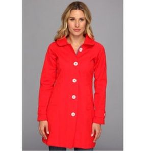 Hatley Red Trench Rain Coat size 8